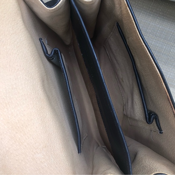 Vintage Early 80’s Black leather Adjustable Strap Small Shoulder Messenger Bag - Picture 10 of 17